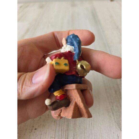 Vintage Santa Bell ornament figurine village Xmas decor - Picture 4 of 8